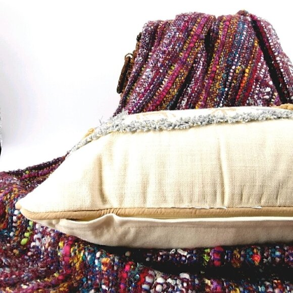 Winter Wonderland EUC White Glittery Accent Pillow - Picture 8 of 10